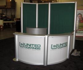 10' x 20' Visonary Designs Hybrid Display (a Quadro S Pop Up Attaches to the Left-hand Side)