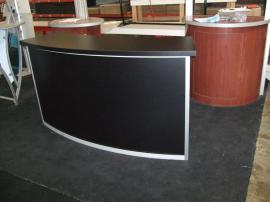 Large Trade Show Counter with Locking Storage -- Image 1