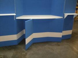 Intro Folding Fabric Panel Display with Alcove Counter and Backlit Header -- Image 2