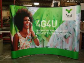10 ft. Quadro S Pop Up Display with Full Mural Graphic Panels -- Image 1