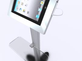 MOD-1276 Modular iPad Kiosks with Acrylic Keyboard Shelf -- Image 4