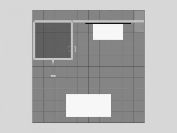 RE-1220 Gravitee Modular Inline Exhibit -- Plan View