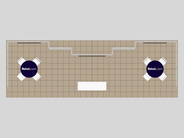 GK-3002 Gravitee Modular Inline Exhibit -- Plan View